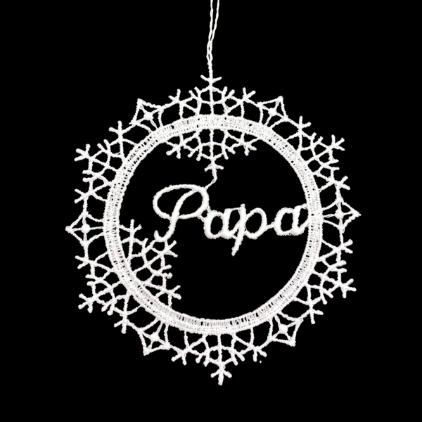 Papa Lace Ornament by StiVoTex Vogel