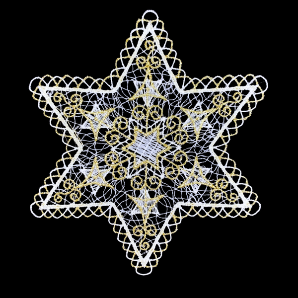 Lace Star with Gold Ornamenrt by StiVoTex Vogel