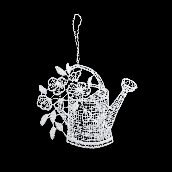 Lace Watering Can Ornament by StiVoTex Vogel