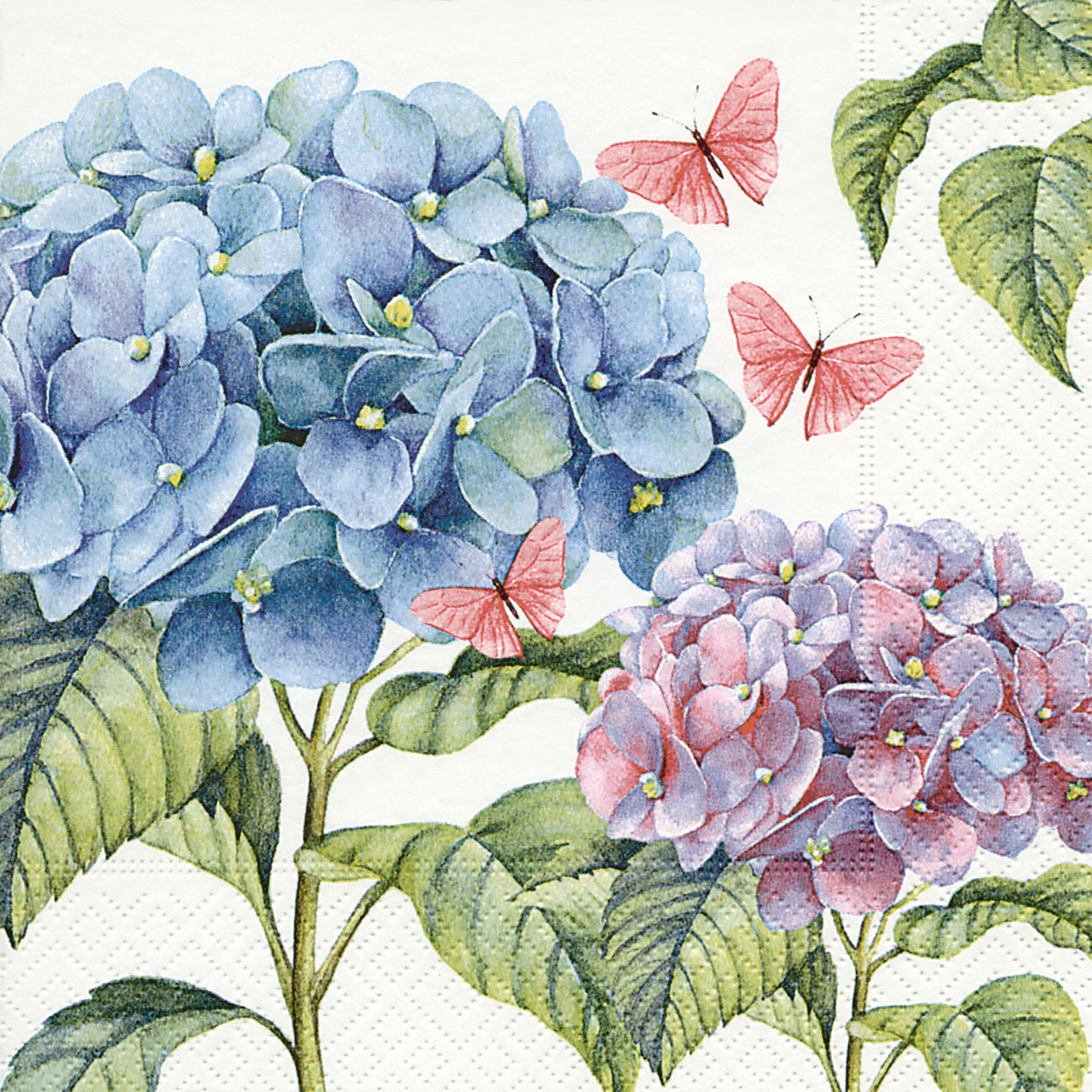 Gentle Hydrangea Cocktail Size Paper Napkins