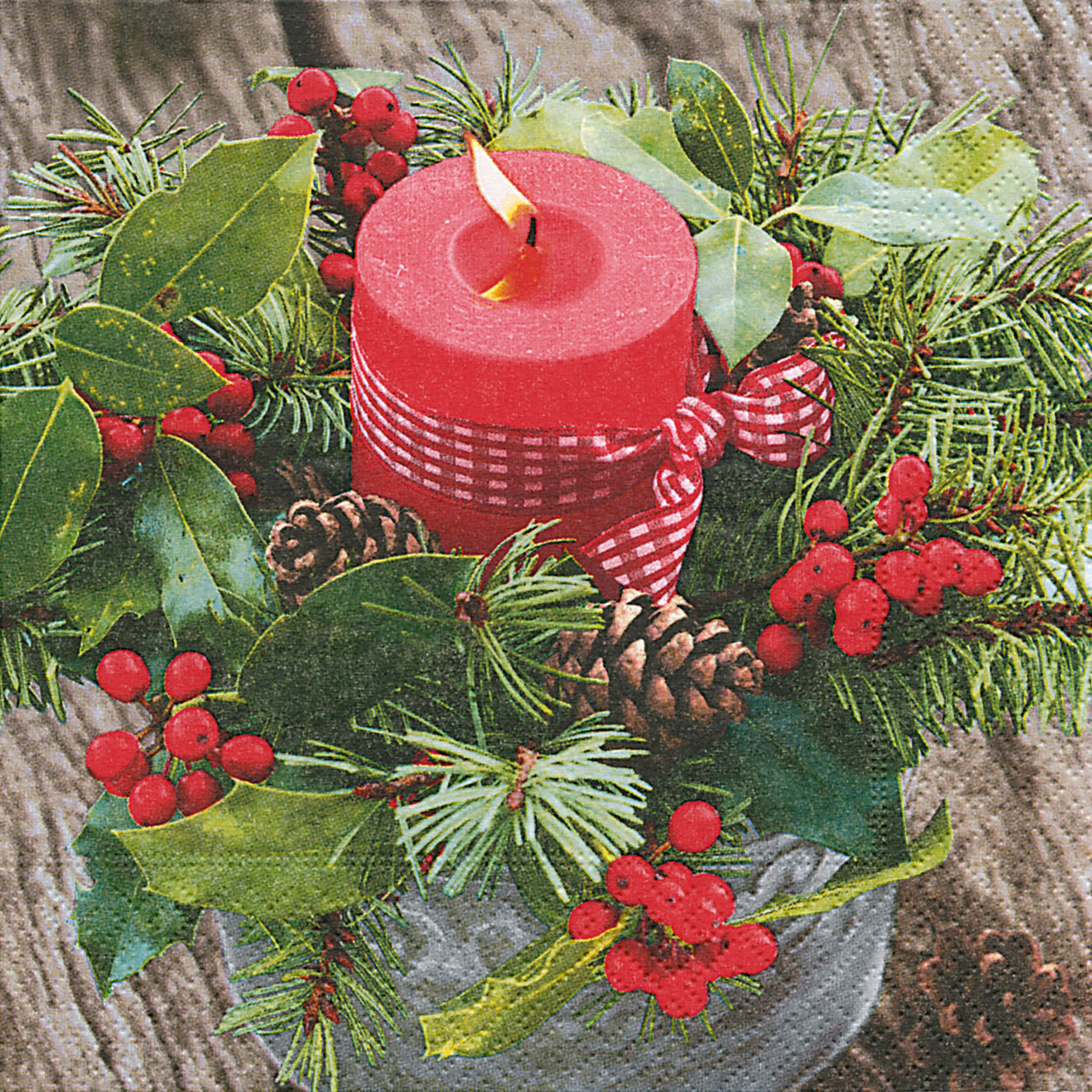 The First Candle Paper Luncheon Size Paper Napkins