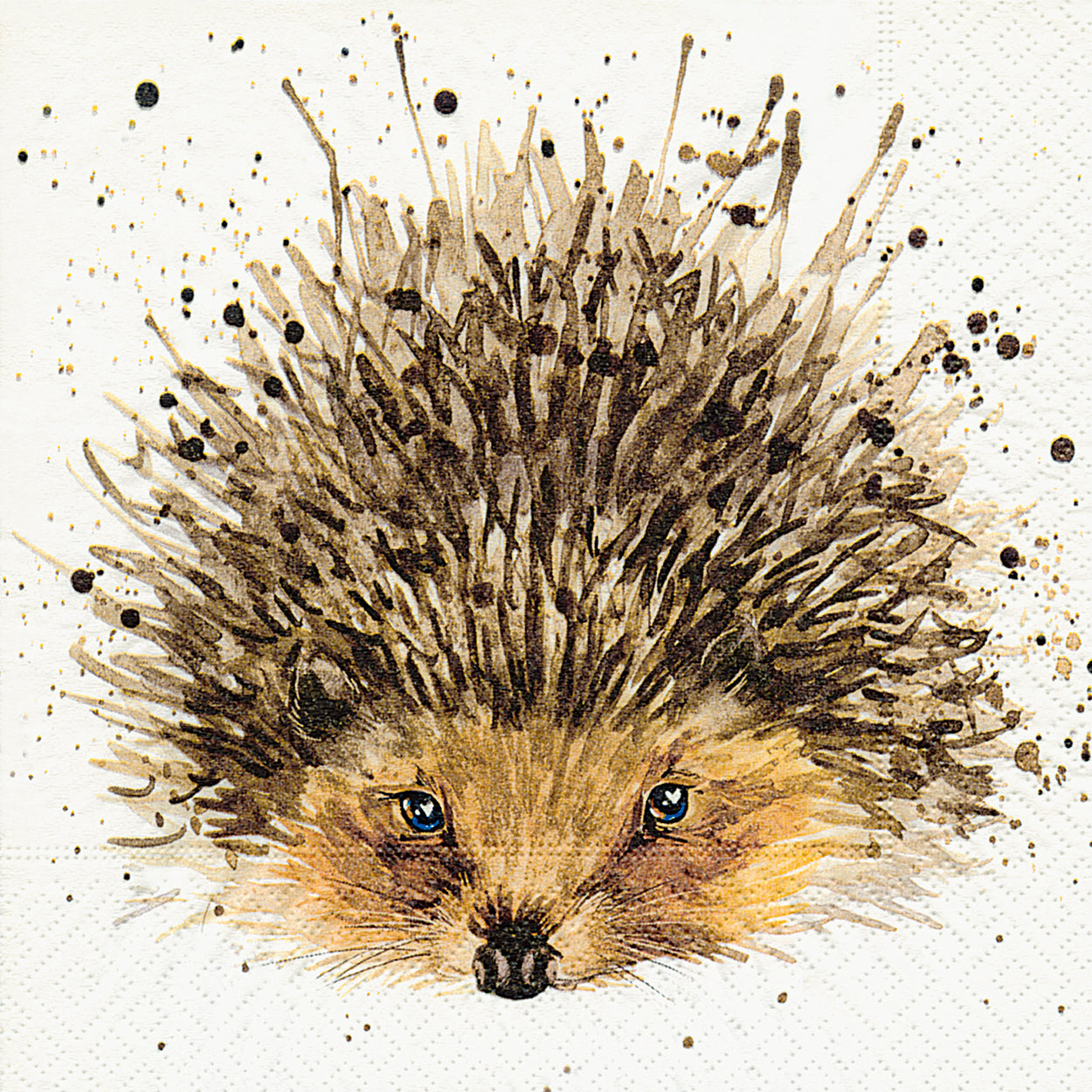Cute Hedgehog Cocktail Size Paper Napkins