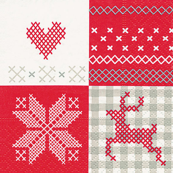 Winter Patch Cocktail Size Paper Napkins