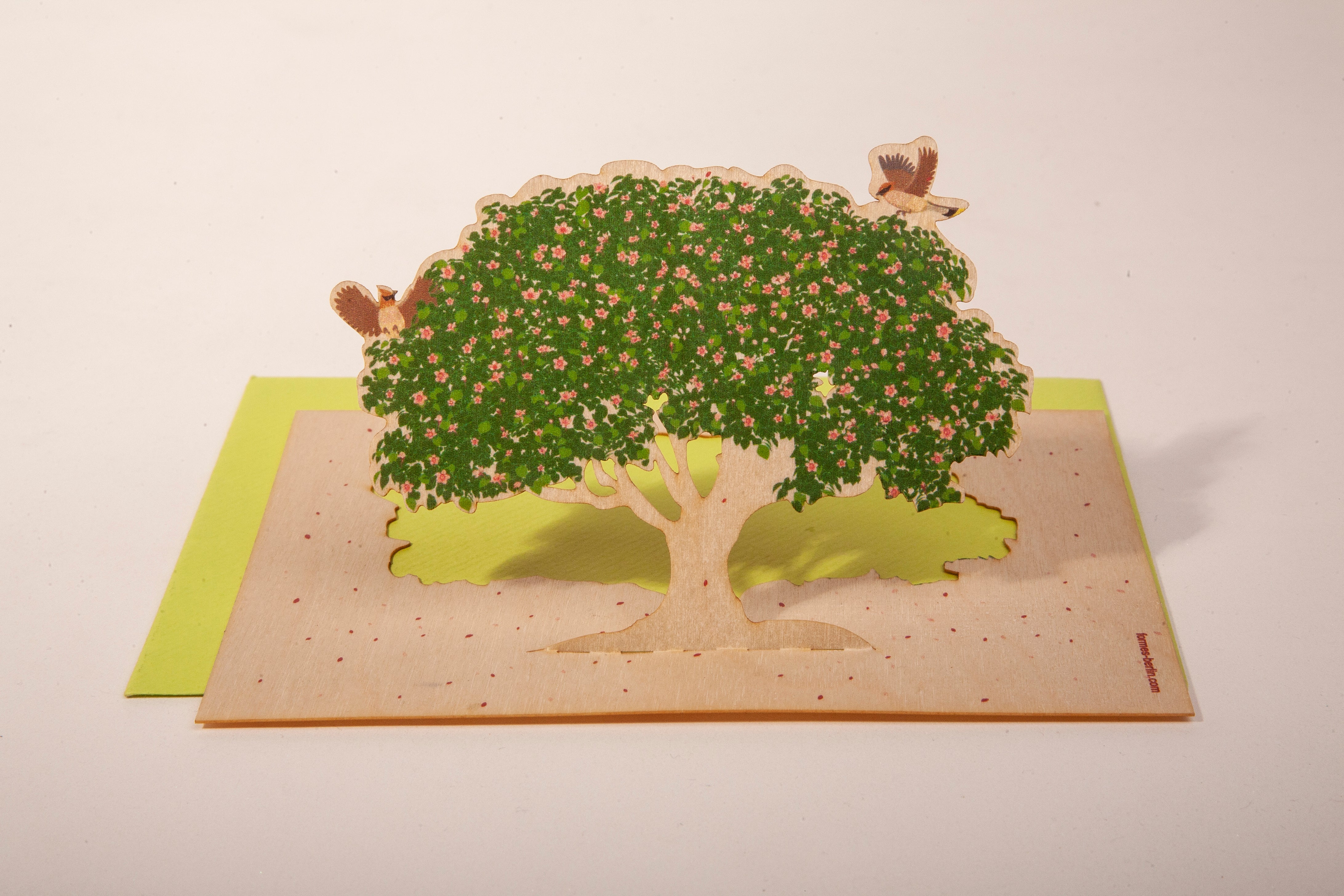 Spring Tree Wood Card by Formes-Berlin