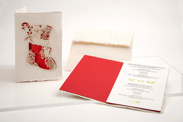 Christmas Stocking Handmade Card by Formes-Berlin