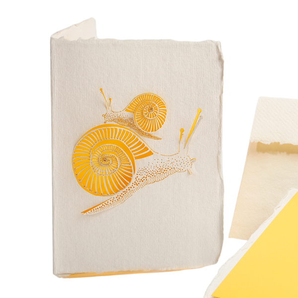 Snail Handmade Card by Formes-Berlin