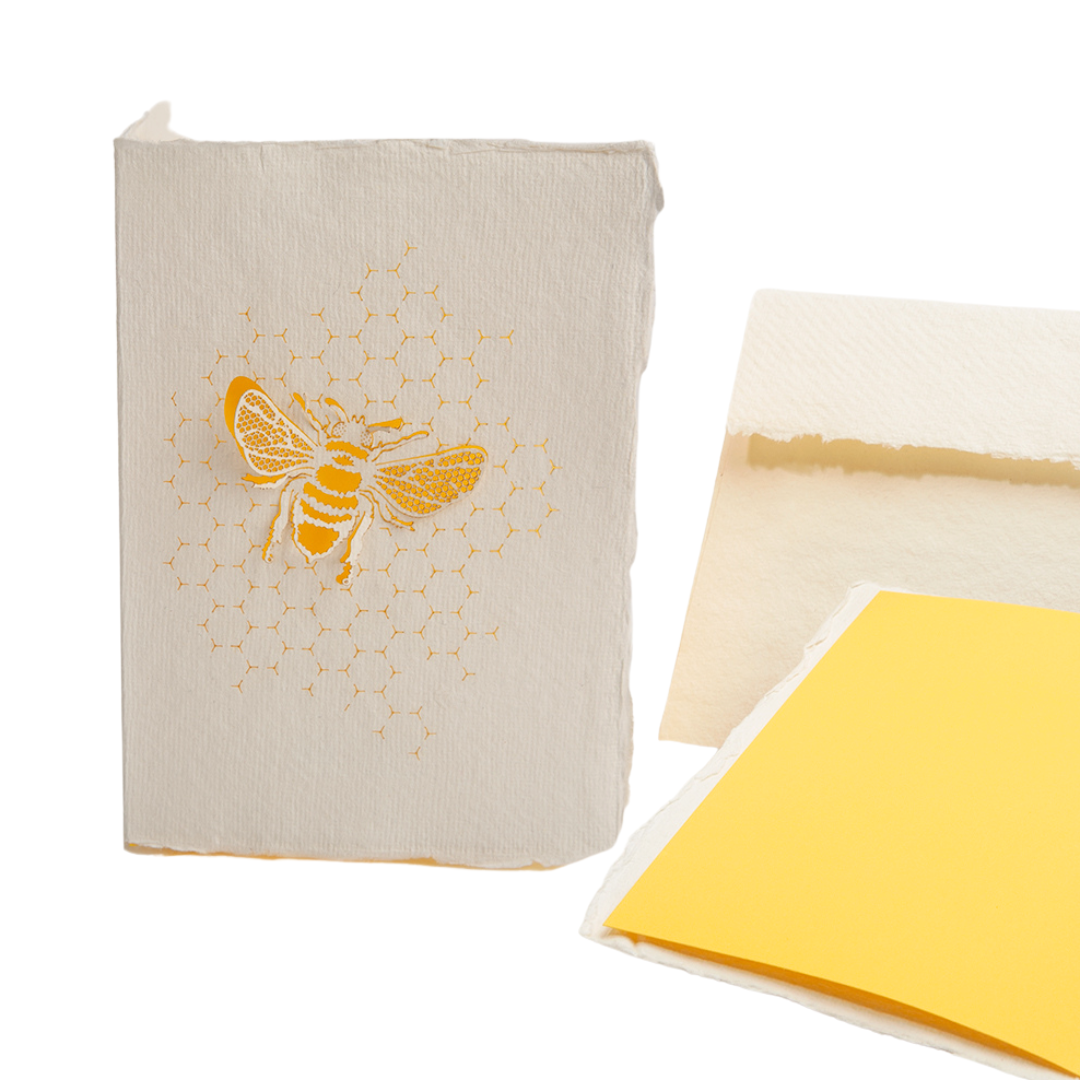 Bee Handmade Card by Formes-Berlin