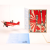 Airplane 3D Wood Decoration Card by Formes-Berlin