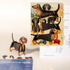 Dachshund 3D Wood Decoration Card by Formes-Berlin