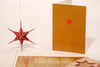 Red Star 3D Wood Decoration Card by Formes-Berlin