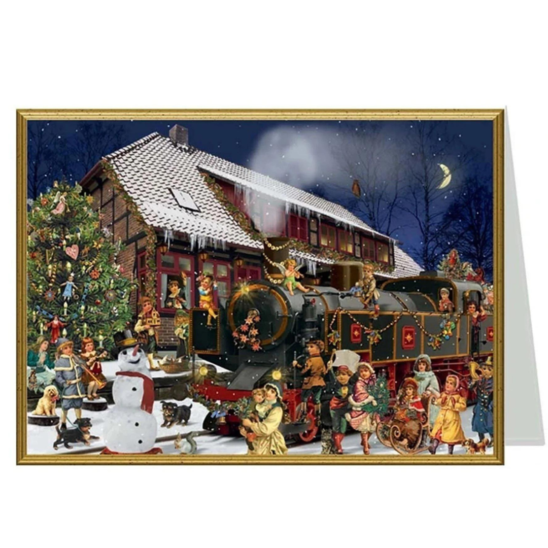 Christmas Train is Coming Card by Richard Sellmer Verlag