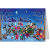 Santa and Sleigh Advent Calendar Card by Richard Sellmer Verlag