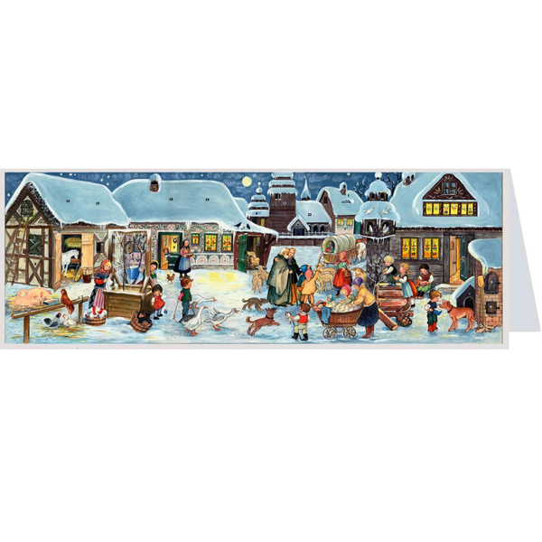 Farm House Advent Calendar Card by Richard Sellmer Verlag