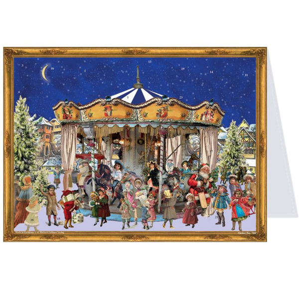 Merry-go-round Advent Calendar Card by Richard Sellmer Verlag