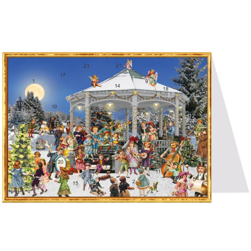 On Pavilion Advent Calendar Card by Richard Sellmer Verlag