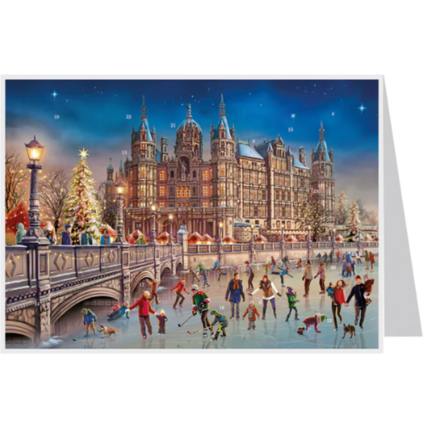 Schweriner Castle Advent Calendar Card by Richard Sellmer Verlag