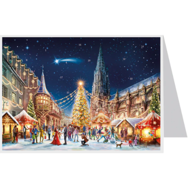 Freiburg Munster Advent Calendar Card by Richard Sellmer Verlag