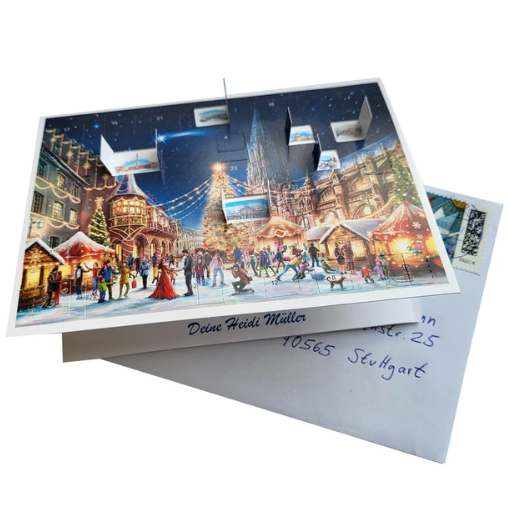 Freiburg Munster Advent Calendar Card by Richard Sellmer Verlag