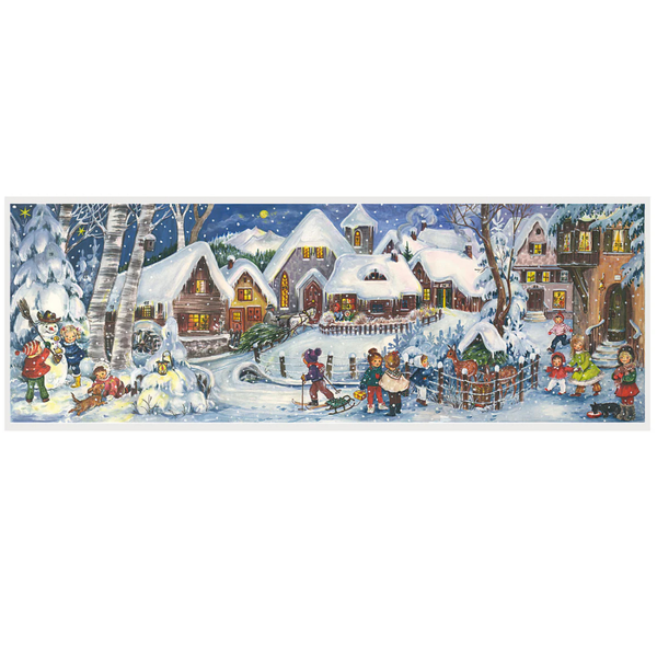 Advent Calendar Panorama, "It's Snowing" by Richard Sellmer Verlag