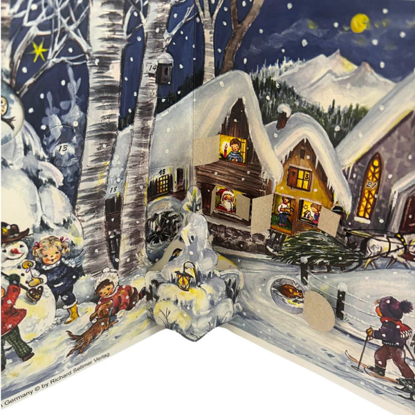 Advent Calendar Panorama, "It's Snowing" by Richard Sellmer Verlag