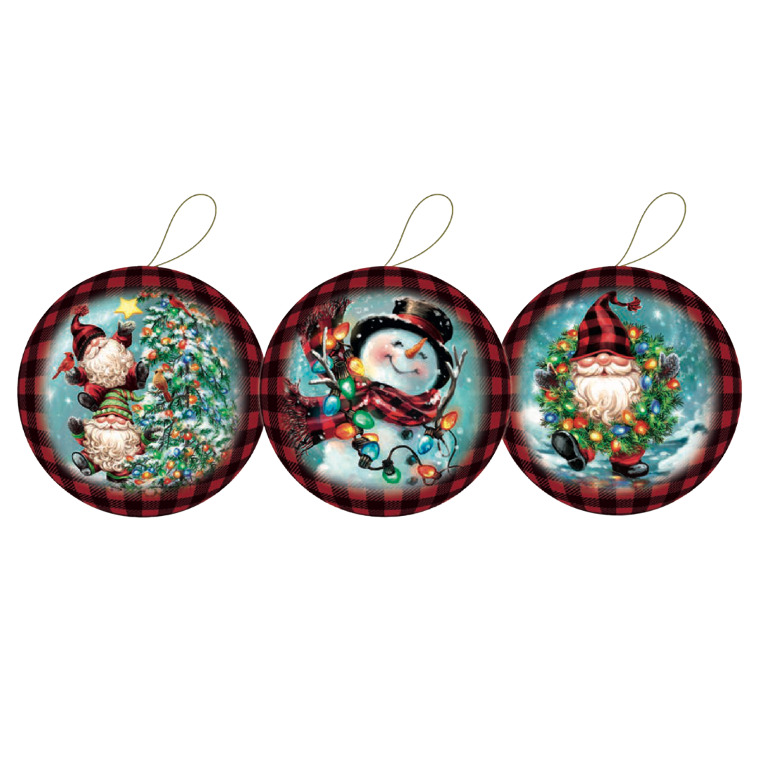 8 cm  Christmas Gnomes Gift Bauble by Nestler GmbH