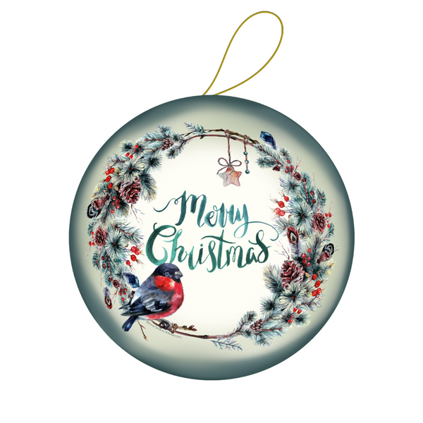 10 cm Christmas Cheer Gift Bauble by Nestler GmbH