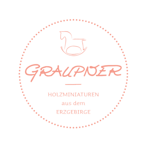 Rocking horse Ornament by Graupner Holzminiaturen