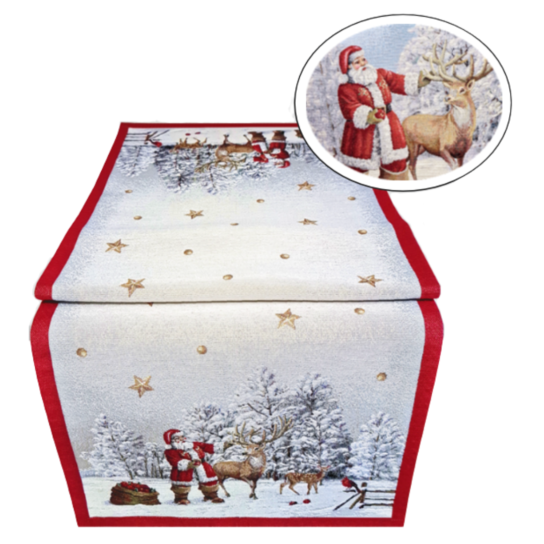Christmas Animals Table Runner by StiVoTex Vogel 40x135 cm