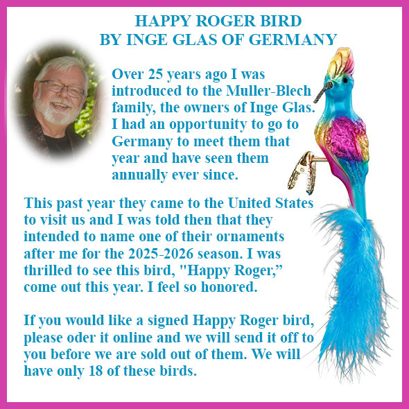 Happy Roger Bird by Inge Glas of Germany