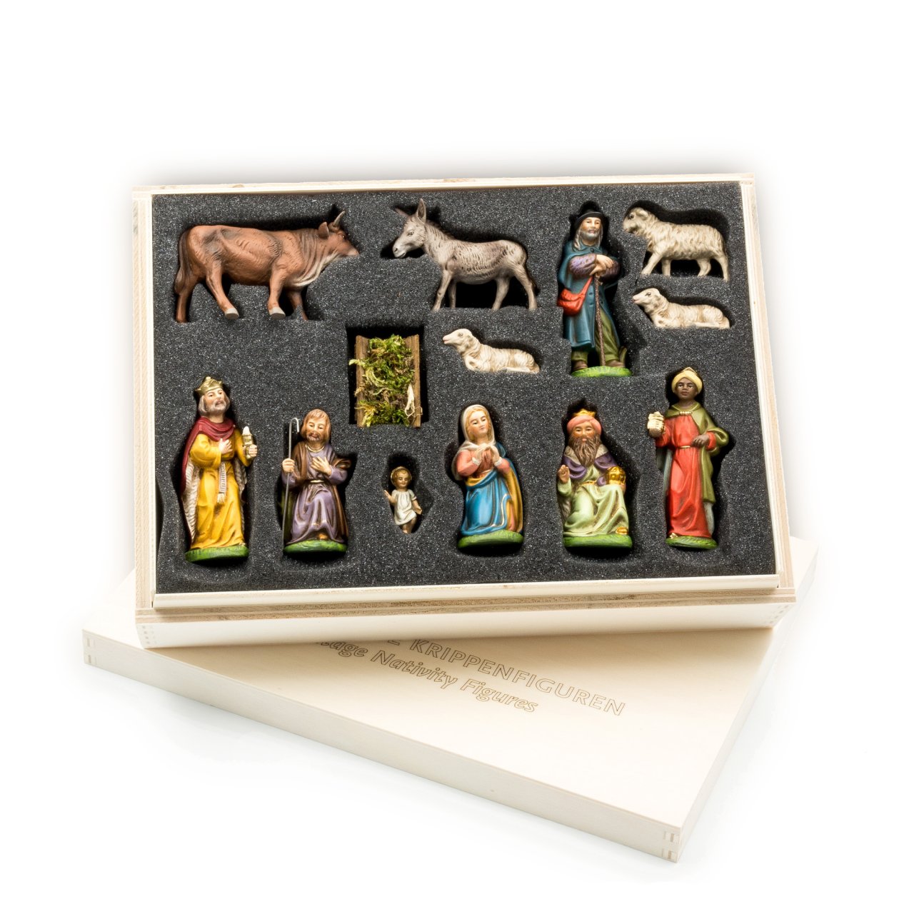 Twelve Piece Nativity Set, 9cm scale, by Marolin Manufaktur