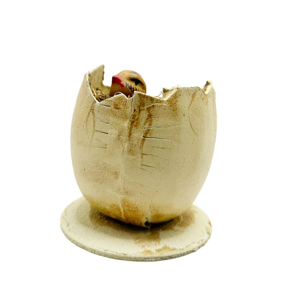 Chicken in Egg Papier Mache Candy Container by Ino Schaller