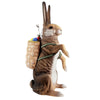 Upright Brown Rabbit with Basket Paper Mache Candy Container by Marolin Manufaktur