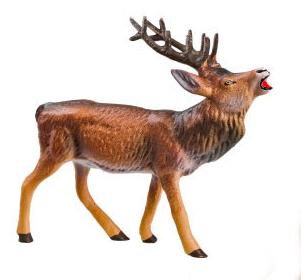 Deer Papier Mache Figures by Marolin Manufaktur