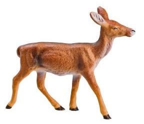 Deer Papier Mache Figures by Marolin Manufaktur