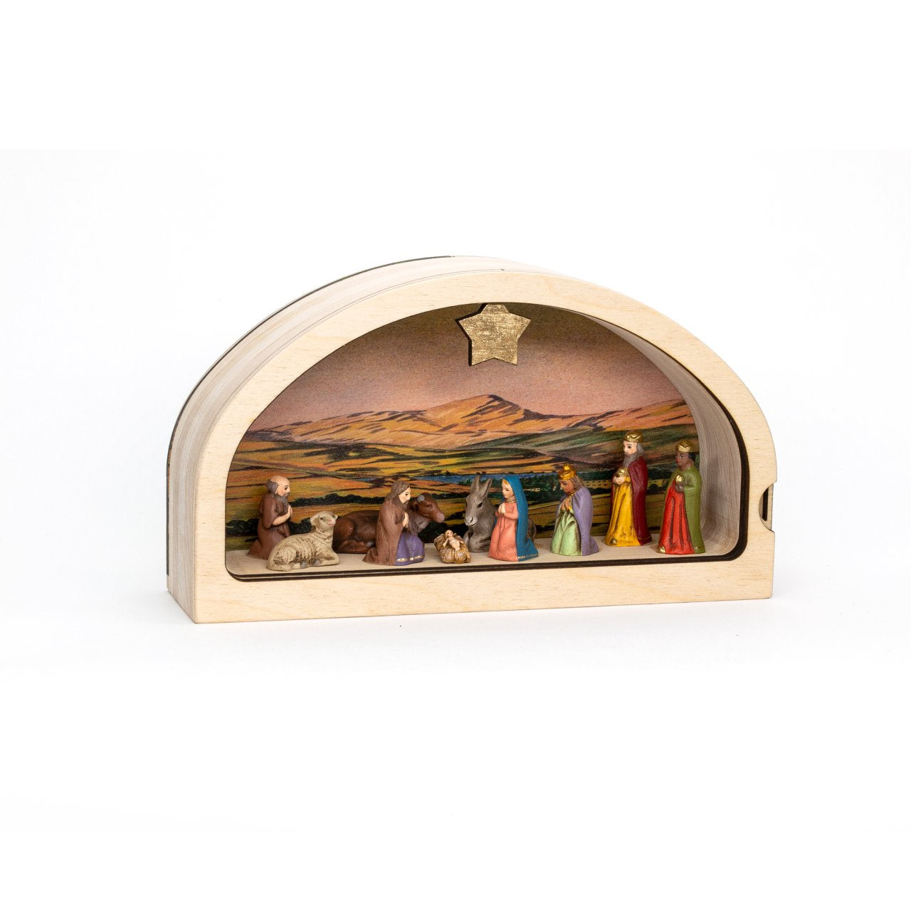 Miniature Nativity Set “Magic of Christmas” by Marolin Manufaktur