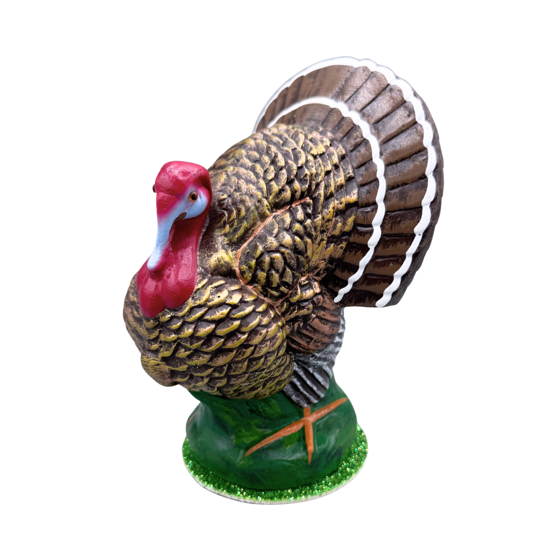 Turkey Paper Mache Candy Container, 7