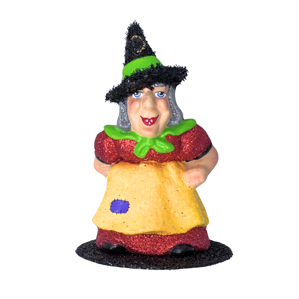 Witch with Apron Papier Mache Papier Mache Figure by Ino Schaller