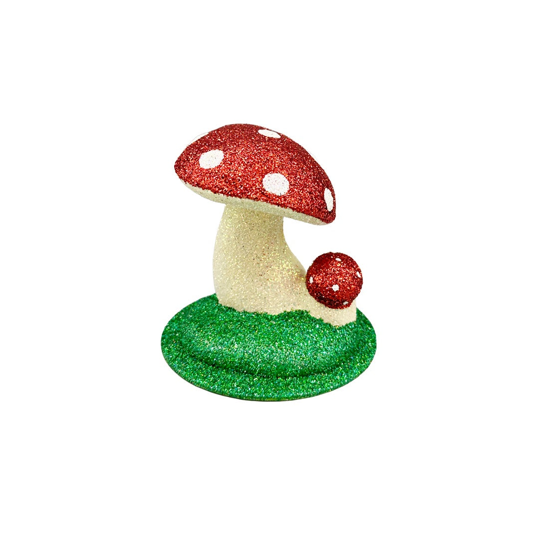 Glittered Mushroom Pair by Ino Schaller
