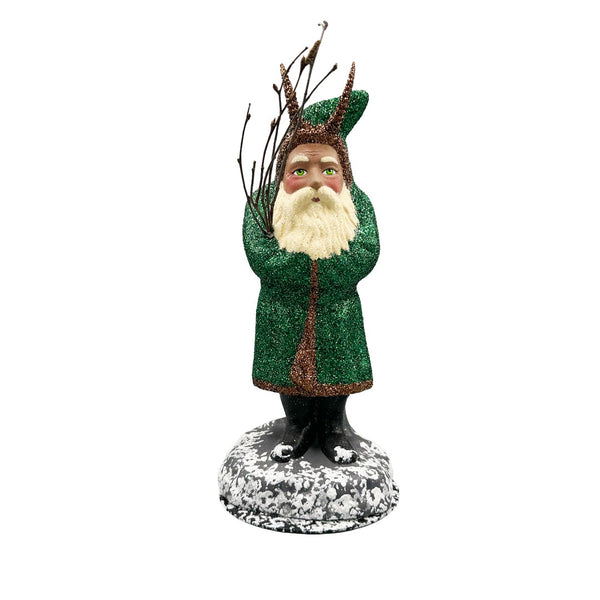 Forest Green Coated Krampus Figurine by Ino Schaller