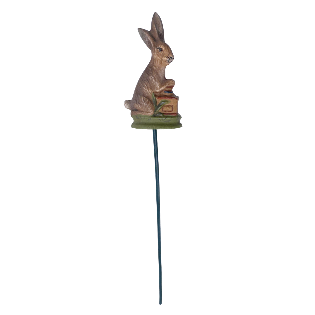 Rabbit, hiding egg on stick by Marolin Manufaktur