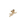 Angel in flight ornament, white cloth by Marolin Manufaktur