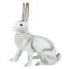 Large sitting Easter hare with lift-off head, white by Marolin Manufaktur