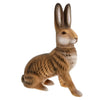 Small sitting Easter hare, with lift-off head, brown by Marolin Manufaktur