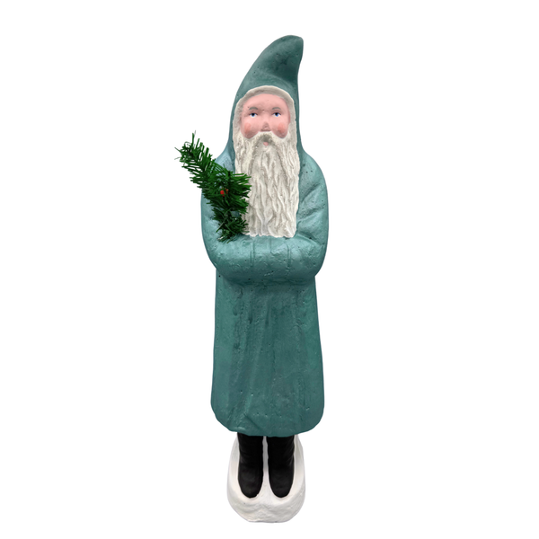 Turquoise Santa figure, W. Germany by Favore Present GmbH