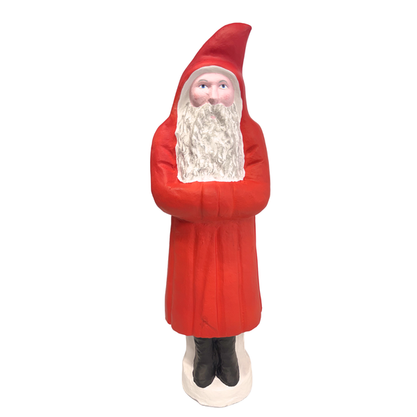 Vintage XL Santa in Red Coat by Favore-West Germany