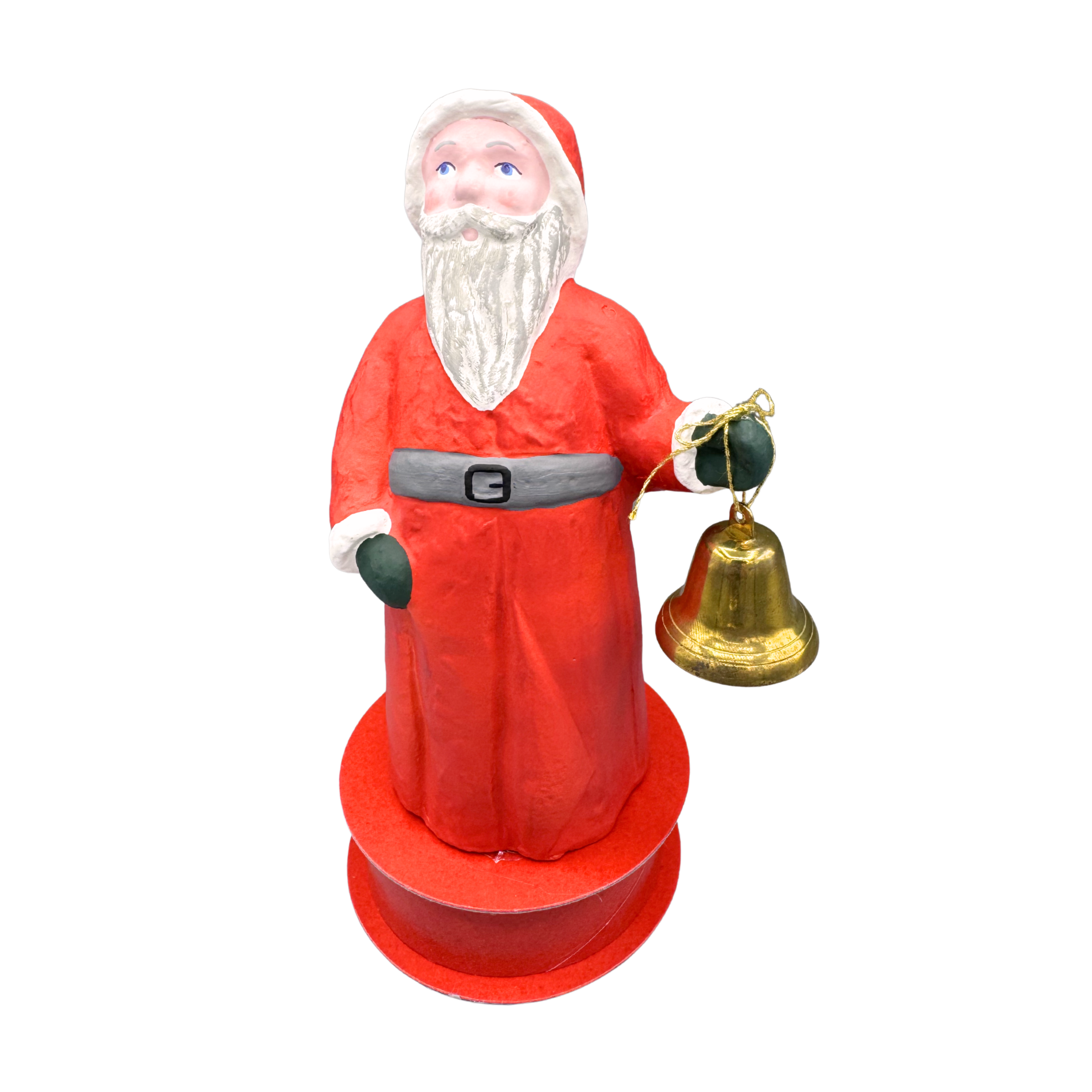 Vintage Santa with Bell on Candy Box by Favore-West Germany