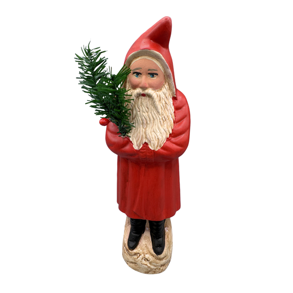 Vintage Santa with Tree by Favore-West Germany