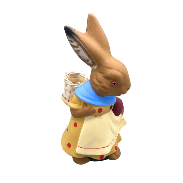 Vintage Female Rabbit with Basket by Favore-West Germany