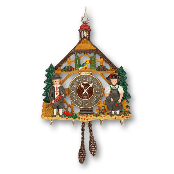 Cuckoo Clock 3D Pewter Ornament by Kuehn