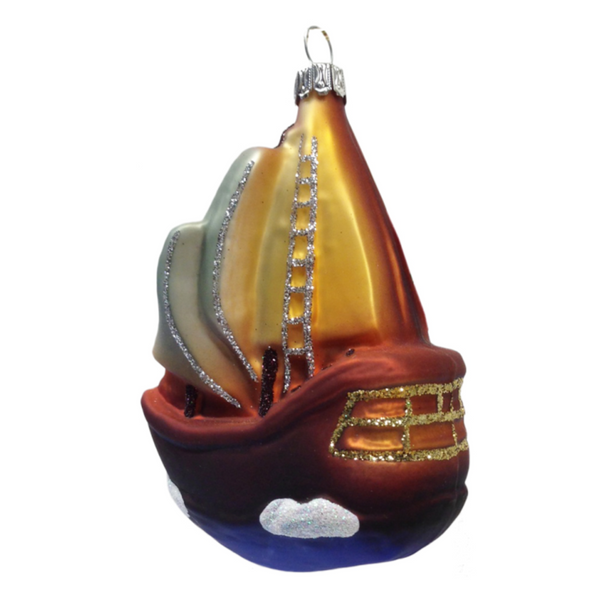Sail Boat Ornament by Old German Christmas